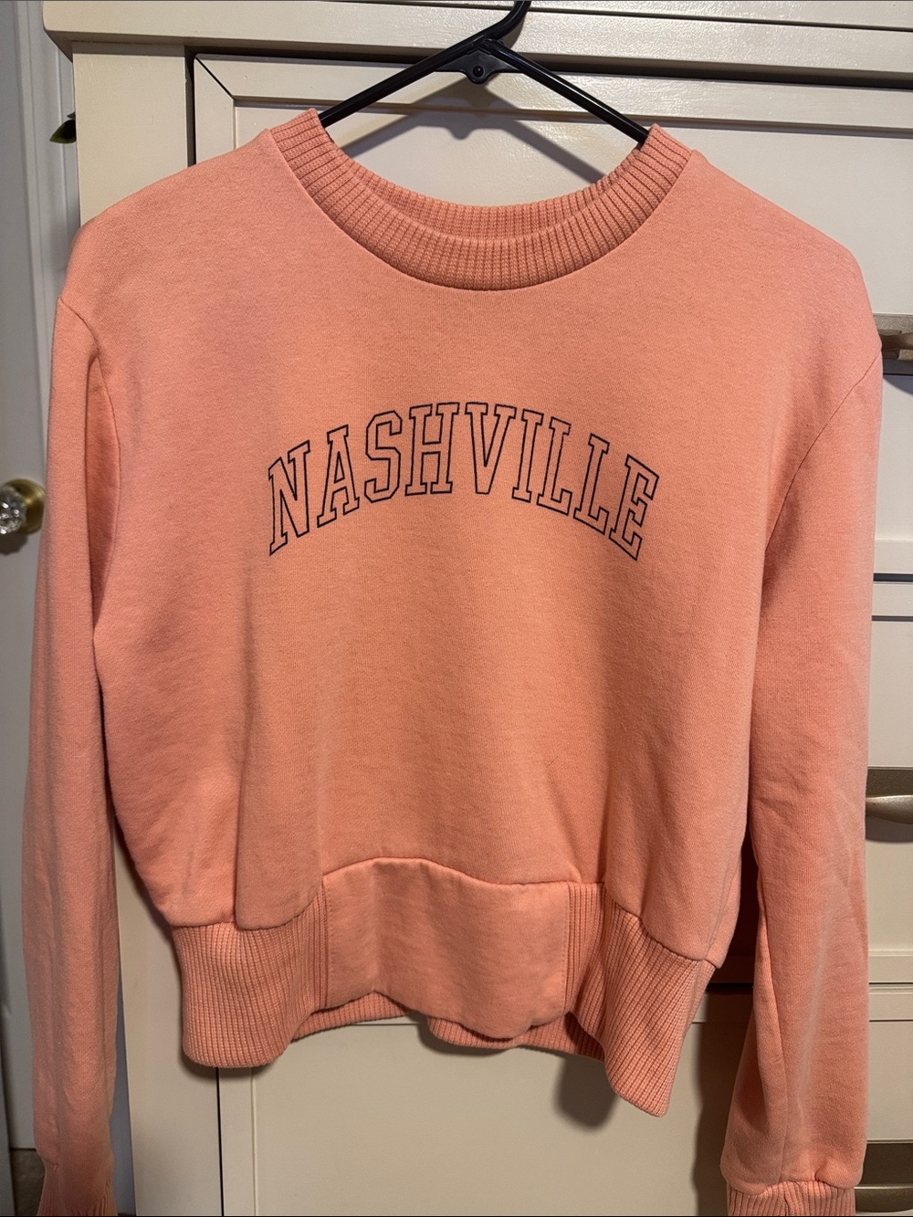 MV Sport Nashville Crewneck Sweatshirt in Peach